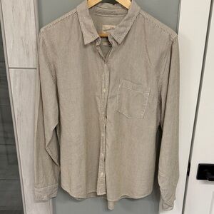 Women’s Striped Shirt - Beige